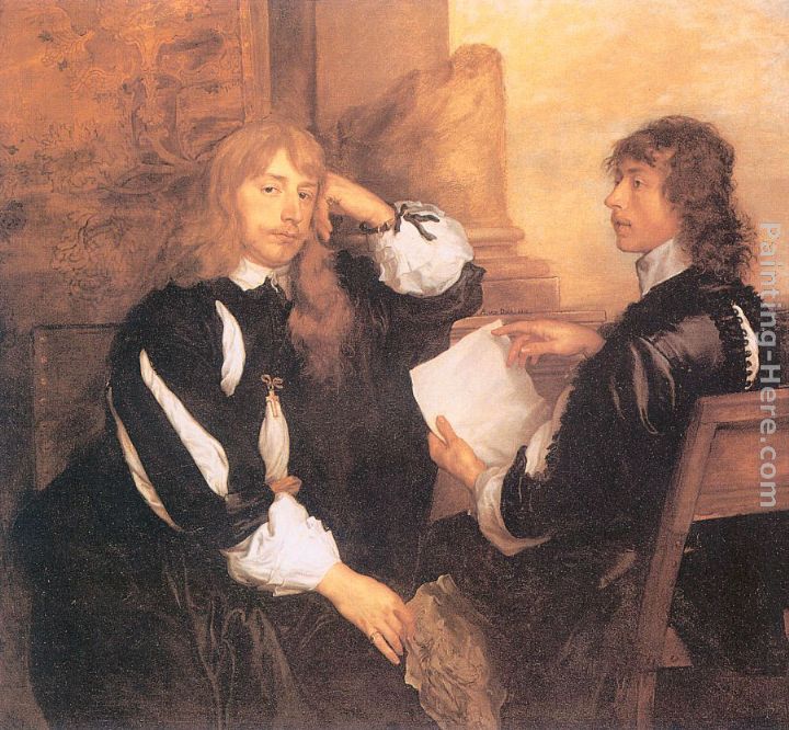 Thomas Killigrew and William, Lord Crofts painting - Sir Antony van Dyck Thomas Killigrew and William, Lord Crofts art painting